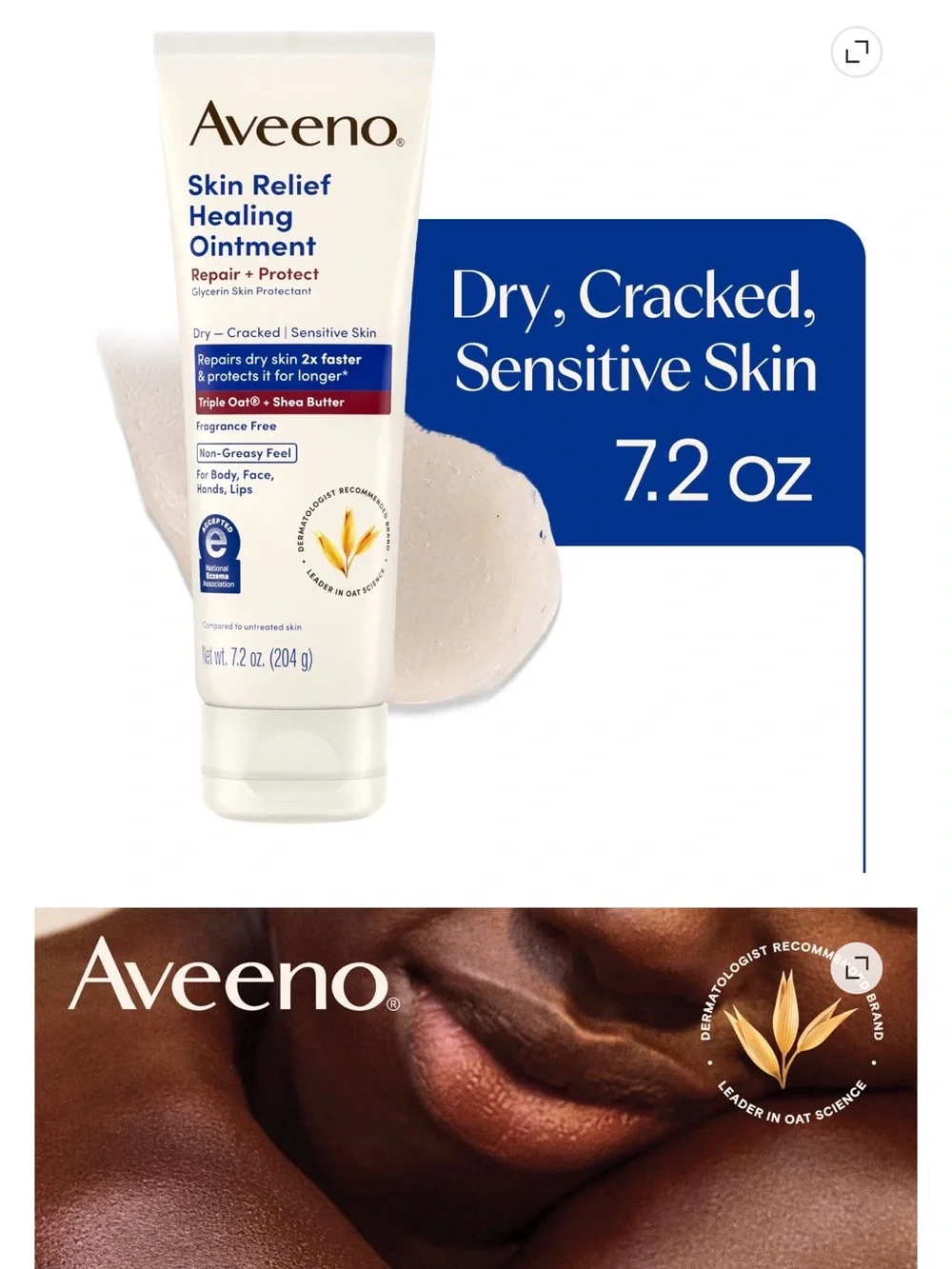3- Skin Relief Healing Ointment - Cream 7.2oz